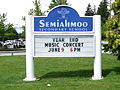 Semiahmoo Secondary noticeboard (replaced with an electronic version circa 2009)