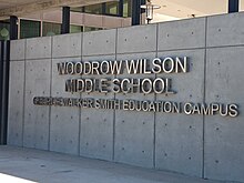 Woodrow Wilson Middle School in North Park, 3800 Block