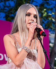 Zolita performing at The Grove in Los Angeles, California in June 2018
