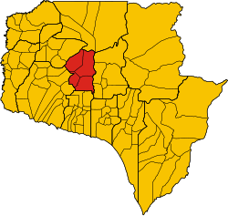 District location in Siem Reap province