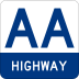AA Highway marker