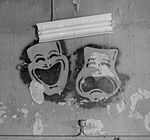 Comedy and tragedy masks from the Princess Theatre, Decatur, AL