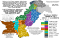 Image 28 The dominant mother tongue in each District of Pakistan, according to the 2017 Pakistan Census (from Punjab)
