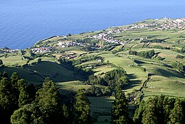 Partial view of the parish of Ponta Garça, considered the longest parish on the island of São Miguel