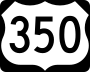 U.S. Highway 350 marker