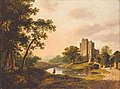 Landscape with a view of Drimnagh Castle, 1821, Oil on canvas, 17½ x 23½ in, 44.4 x 59.7 cm.
