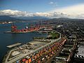 Port of Vancouver, Canada, the largest port in Canada and on the West Coast of North America by metric tons of total cargo