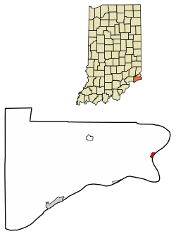 Location of Patriot in Switzerland County, Indiana.