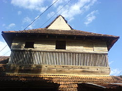 Front view of the two-storeyed Pandalam Valiyakoyikkal palace