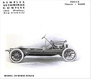 1911 Simplex Model 50 Chassis