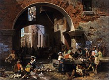Roman Fish Market, Arch of Octavius, 1858, De Young Museum, San Francisco, California