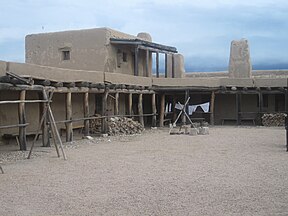 Reconstruction of Bent's Old Fort.