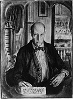 Self-portrait, (1921) Lithograph