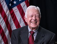 Carter during a Google Hangout session held during the LBJ Presidential Library Civil Rights Summit in 2014