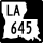 Louisiana Highway 645 marker
