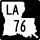 Louisiana Highway 76 marker