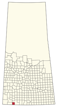 Location of the RM of Lone Tree No. 18 in Saskatchewan