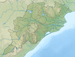 Location of Anshupa Lake within Odisha