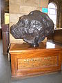 The Otumpa mass, meteoric iron weighing 635 kilograms (1,400 pounds), from the Campo del Cielo, exhibited in the Natural History Museum, London, found in 1783 in Chaco, Argentina.