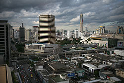 The Siam area, with Siam Square in the foreground