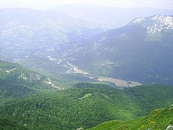 View of Tjentište.