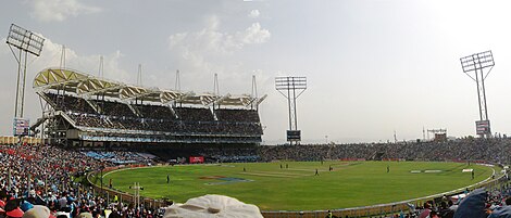 Panoramic view of the stadium