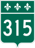 Route 315 marker