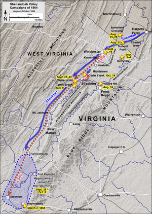 map of the Shenandoah Valley