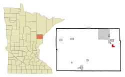 Location of the city of Wrenshall within Carlton County, Minnesota