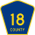 County Road 18 marker