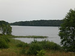 Lake Długie in Łyśniewo Sierakowickie