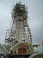 The towering spire of Kalika Temple