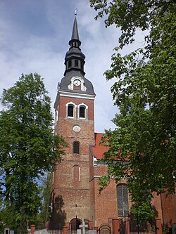 Baroque Saints Peter and Paul church in Pogódki