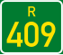 Regional route R409 shield