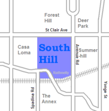 Location of South Hill