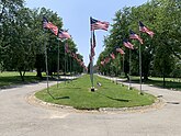 Avenues of 444 Flags in Hermitage, Pennsylvania