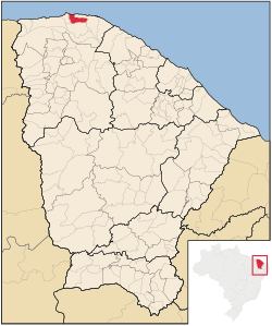 Location of Cruz in Ceará