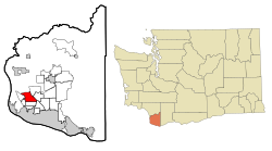 Location of Salmon Creek, Washington