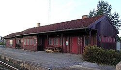View of the village railway station