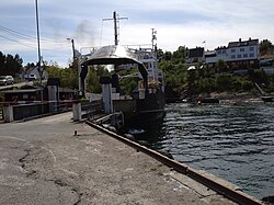 View of the village's ferry quay