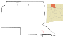 Location of Ensenada, New Mexico