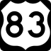 Business U.S. Highway 83 marker