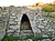 Postern gate of the Royal Palace of Ugarit with walls leaning 25 degrees