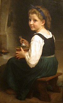 William Adolphe Bouguereau Girl Eating Porridge (1874)