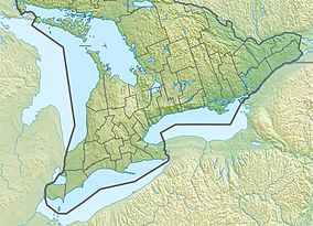 Map showing the location of Georgian Bay Littoral