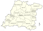 Haripal CD block map showing GP areas