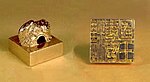 =Square gold seal with Chinese characters