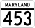 Maryland Route 453 marker