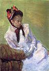Mary Cassatt was an American portrait painter who specialized in portraits of women and children, 1878.