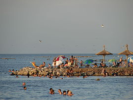 Miramar cordobesa: the current summer beach on the south coast of Ansenuza Sea, Province of Córdoba (Argentina).